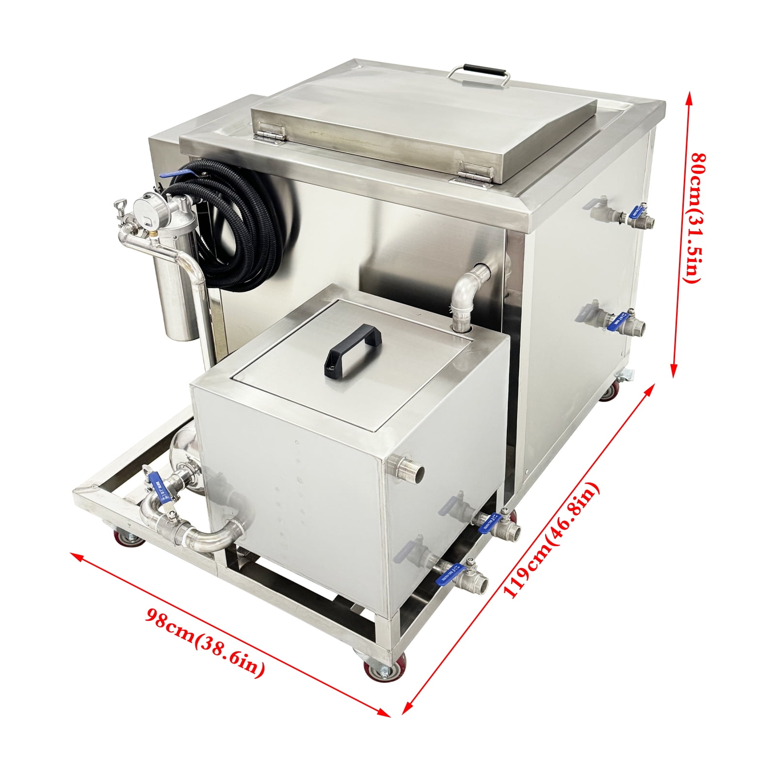 220V 1-Phase Engine Cylinder Industrial Ultrasonic Cleaner Automotive DPF Cleaning Machine