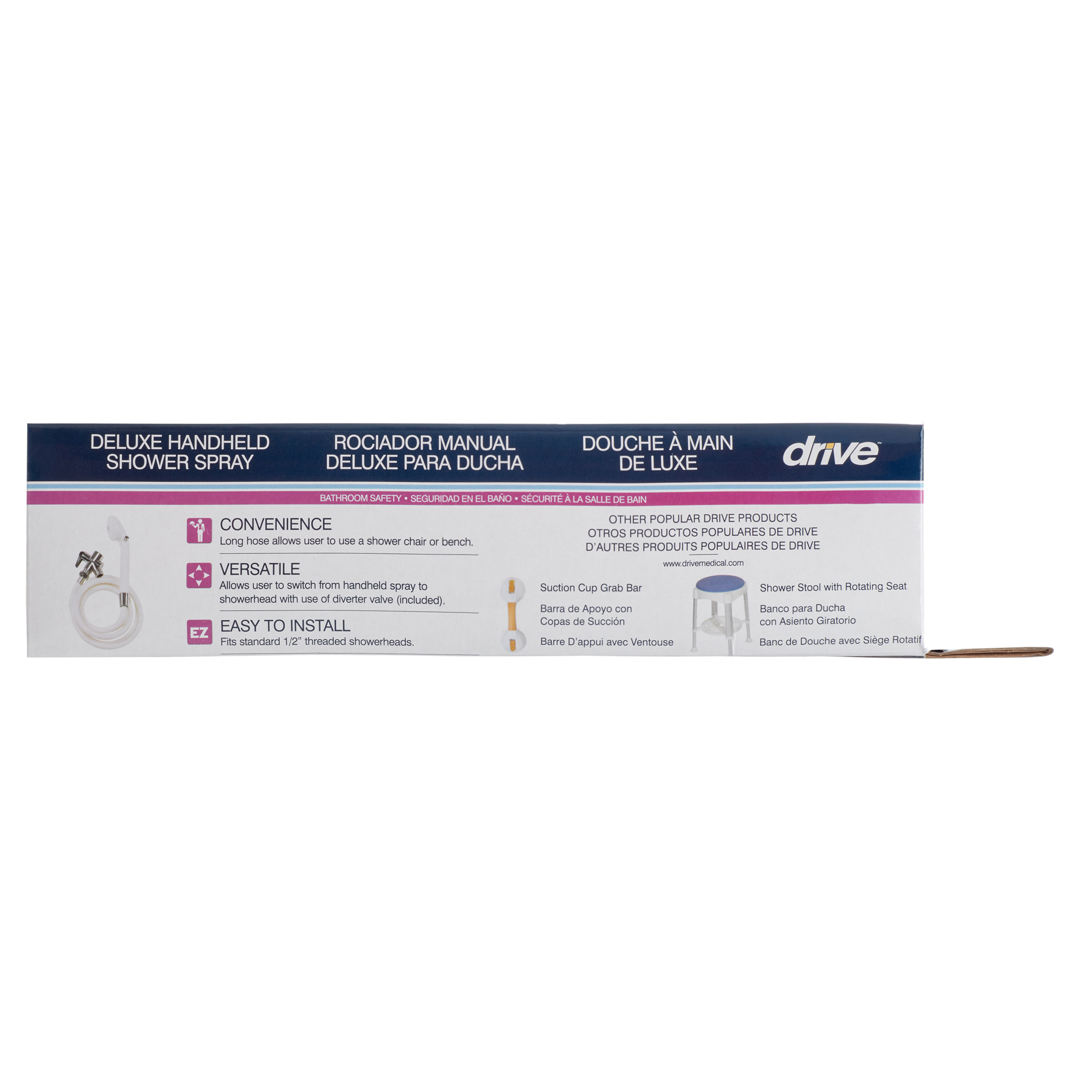Drive Medical Handheld Shower Head with Diverter Valve photo 6