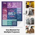 thumbnail image 6 of 85th Birthday Gifts for Women Blankets 60"x50", 85th Birthday Decorations for Women, Best Gifts for 85 Year Old Female Unique, Happy 85th Bday Decorations Sign, Gift Ideas for 85th Birthday, 6 of 6