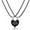 A, variant on Deeceymbur Couple Necklaces Magnetic Love Heart Pendant Set for Couples friends friends Romantic Gift Anniversary Valentine Day
