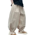 thumbnail image 4 of Pantalones holgados informales finos resistentes a mosquitos para niños, pantalones de nueve puntos de estilo coreano, pantalones largos que combinan con todo a la moda para niños, 4 of 5