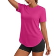 thumbnail image 2 of yillto Women Athletic Shirts Short Sleeve Tops Lightweight Running Workout Loose Tees Gym Yoga Casual Tshirts, 2 of 8