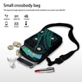 thumbnail image 7 of HELLHERO Ethnic Geometric Blue Pattern Lightweight Shoulder Bag Polyester for Adults, 7 of 7