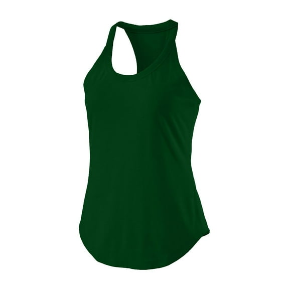TKLPEHG Workout Tops for Women Summer Round Neck Back Fold Camisole Sports Yoga Basic Sleeveless Tshirts Running Tank Top (Army Green,XXL)