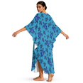 thumbnail image 3 of DISNIMO Kaftans Dress for Women Sea Turtle Flower Print Plus Size Batwing Sleeve Caftans Beach Dress V Neck Bathing Suit Cover Ups Lightweight Summer Beach Coverup for Swimwear, 3 of 7