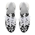 thumbnail image 5 of Flower Black White Walking Shoes for Men Woman Lightweight Tennis Fashion Elastic Sports Shoes Cushion Basketball Shoes, 5 of 7