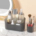 thumbnail image 4 of tasrioml Cosmetics Storage Box Large Capacity Half Transparent Plastic Desktop Makeup Brushes Lipsticks Container Organizer Home Supplies, 4 of 8