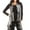 Gray, variant on Solid Color Fall Winter Ruffle Edge Vest Shawl White