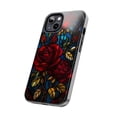 thumbnail image 2 of iPhone Tough Case - Rose Stained Glass Flower Beauty Beast Lovely Romance, 2 of 6