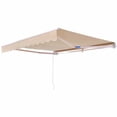 thumbnail image 7 of Retractable Awning 12x10 ft, Patio Sun Shade, Outdoor Manual Awning with Crank, Water-Resistant Polyester Shelter for Backyard, Balcony, Window, 7 of 7