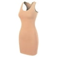 thumbnail image 7 of MixMatchy Women's Fitted Sleeveless Sexy Bodycon Round Neck Mini Dress, 7 of 7