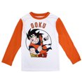 thumbnail image 1 of Dragon Ball Z Goku Logo Boys Orange Sleep Lounge Pajamas Set, 1 of 5