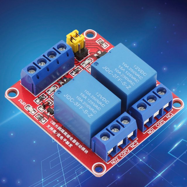 With LED Indicator Extension Board 2 Channel Trigger Relay Module Fault-tolerant For Light Emitting Diode Heater