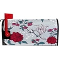 thumbnail image 5 of Coolnut Mailbox Cover Beautiful Elegant Flowers Post Mail Box Cover Magnetic Mail Wraps Cover Standard Size 20.7" L x 18" W, 5 of 5