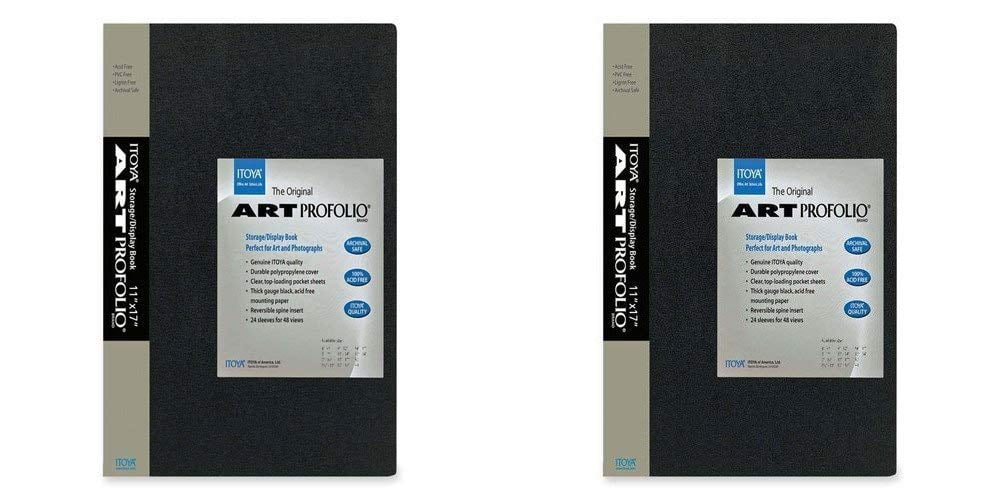 Itoya Art Portfolio 8x10-Inch Storage Display Book Pack of 2