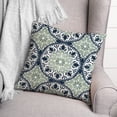 thumbnail image 3 of Creative Products Faded Blue Green Medallions 18x18 Indoor / Outdoor Pillow, 3 of 9