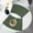 Green, variant on Leather Table Mats Set of 6 - Heat Resistant Placemats Waterproof Oilproof Round Scalloped Shape, Non-Slip Kitchen Dining Table Protectors, Insulating Pads, 11.8x15.7in