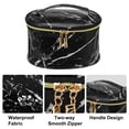 thumbnail image 3 of Unique Bargains Floral Makeup Bag Zipper Flower Cosmetic Pouch Black, 3 of 7
