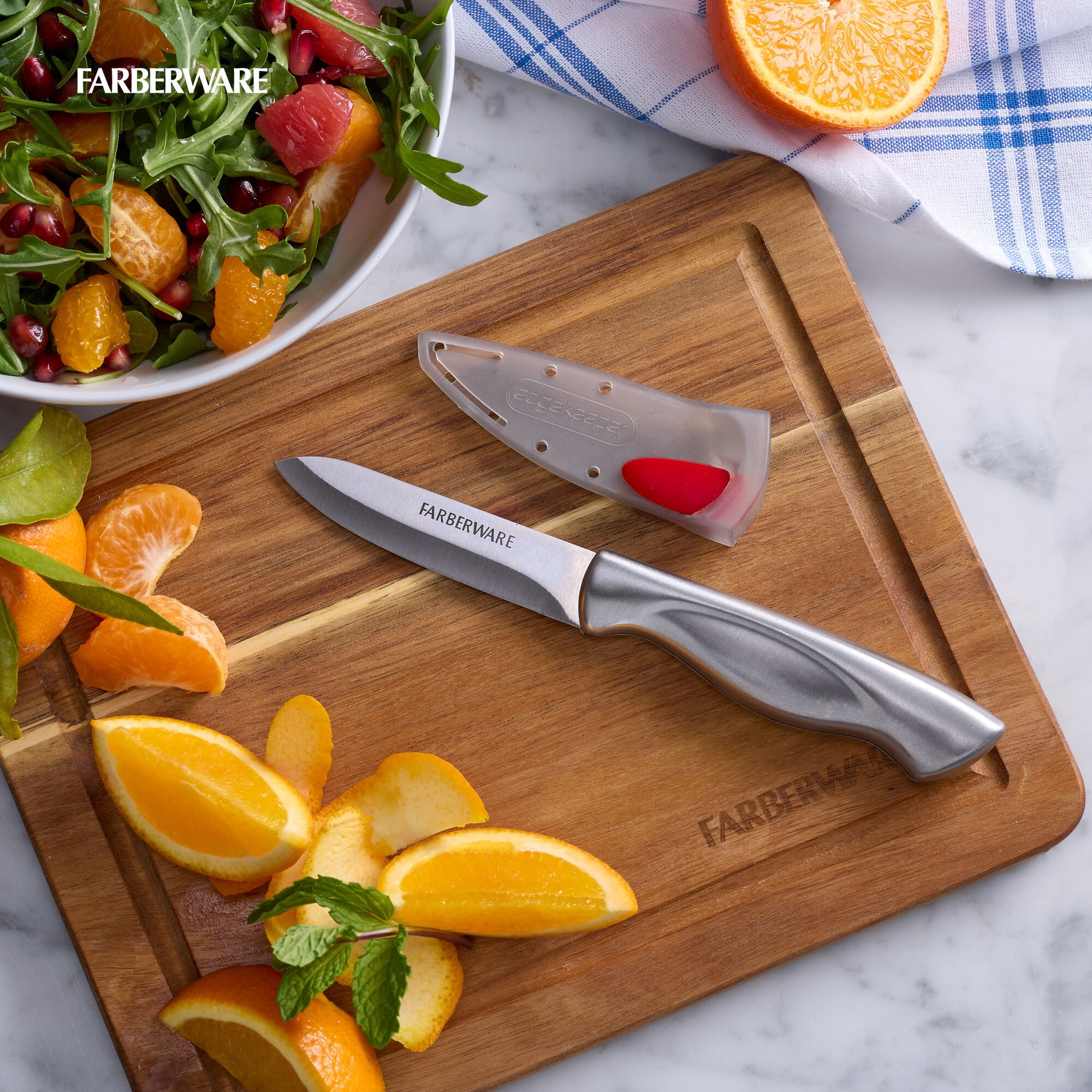 Farberware Edgekeeper Classic 3.5-inch Stainless Steel Paring Knife with Self-Sharpening Sleeve