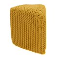 thumbnail image 1 of SARO PU860.Y Pouf de Sol Triangle avec Design en Corde Torsadée - Jaune, 1 of 1
