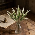 thumbnail image 3 of 7-Head Artificial Lavender Bouquet - Fake Purple Plastic Flowers for Home, Wedding & Farmhouse Table Decor, No Maintenance, 3 of 6