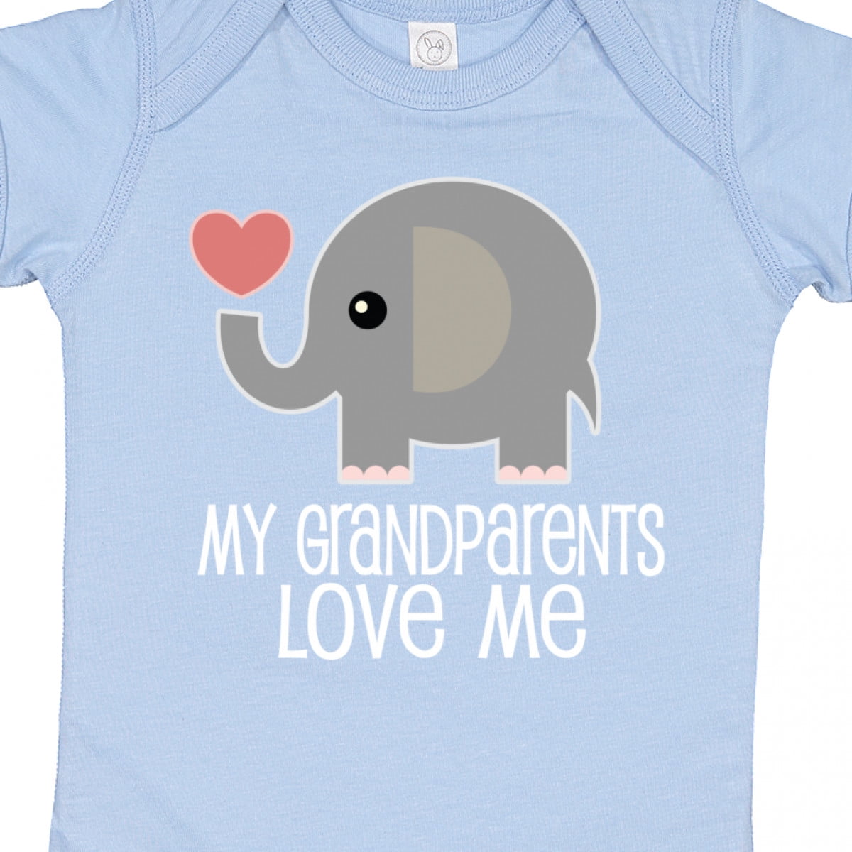 Inktastic My Grandparents Love Me Baby Clothes Boys or Girls Baby Bodysuit