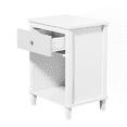 thumbnail image 5 of Tcbosik Night Stand with Storage Drawer and Open Shelf, Modern Bedside Table, Small End Table for Bedroom, Living Room, Easy Assembly, White, 5 of 7