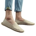 thumbnail image 3 of Men's Breathable Solid Color Korean Version Trendy Casual Comfortable Lightweight Linen Sole Sneakers Mens Slip On Shoes, 3 of 8