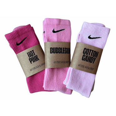 Pink Pack Nike Crew Socks Dri Fit, Adult Unisex Large, 3 - Pack