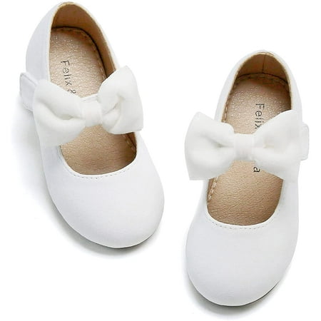 

Toddler Little Girl Dress Shoes - Girl Mary Jane Flats Party School Wedding