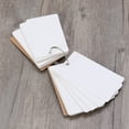 thumbnail image 5 of Milisten 50 Pages Binder Ring Easy Flash Kraft Paper Study Cards Bookmark DIY Greeting Index (White), 5 of 5