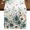 White, variant on Teal Cream Tulip Burlap Cotton Table Runner 13x36 Inches Short, Weeping Floral Butterflies Summer Farmhouse Table Runners, Outdoor Dining Table Decor for Baby Shower/Party/Wedding