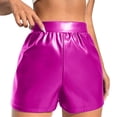 thumbnail image 1 of Harpily 2025 Intimates Ladies Leather Shorts Multi Colored High Waisted Stretch Casual Shorts, 1 of 5