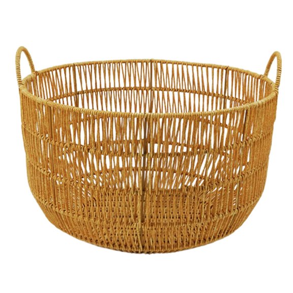 Cesto para la ropa sucia, cesto para juguetes con asa, cesto para ropa de imitación de ratán. 40x24cm