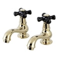 thumbnail image 1 of Kingston Brass KS1102PKX Robinet de Lavabo avec Poignée Croisée, PB, 1 of 4