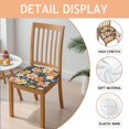 thumbnail image 2 of Pioneer Flower Seat Covers for Dining Room Chairs Set Of 6,Stretch Printed Washable Chair Seat Cover with Elastic Ties and Button,Removable Waterproof Couch Cushion Covers, 2 of 6