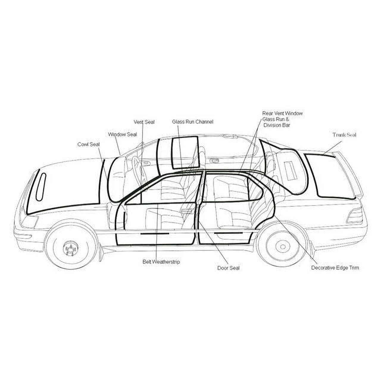 Fairchild Door Seal For 78-96 Chevy Vandura Fullsize Van Sport Van