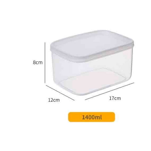 Contenedor de almacenamiento para refrigerador, caja hermética para conservar la frescura de los alimentos, recipiente transparente de gran capacidad para alimentos secos, harina y granos,