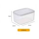 thumbnail image 2 of Caja de almacenamiento para refrigerador de gran capacidad | Contenedor de alimentos transparente con tapa hermética | Organizador de frutas y verduras | Juego de 4 frascos de almacenamiento de, 2 of 2