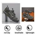 thumbnail image 4 of Men's Casual Shoes Lightweight Breathable Low-Top Mesh Sports Shoes Gym Outdoor Non-Slip Wear-Resistant Training Shoes Gray 6 US, 4 of 7