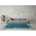 thumbnail image 3 of Ahgly Company Indoor Rectangle Abstract Light Blue Modern Area Rugs, 8' x 12', 3 of 4
