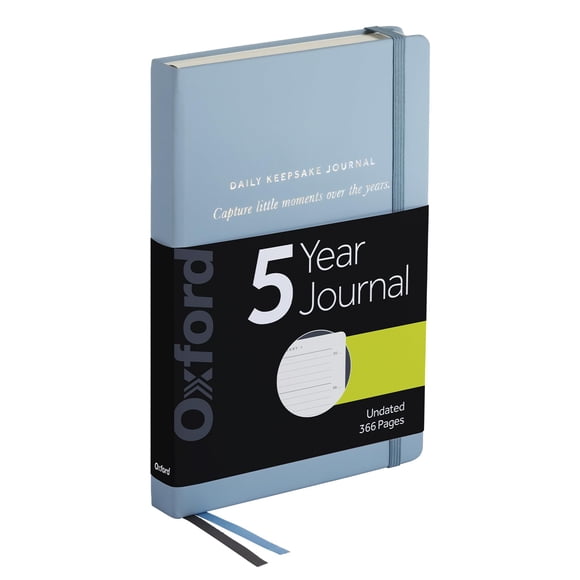 Diario Oxford 5 años 14 cm × 21 cm azul pálido