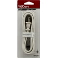 Hyper Tough 8ft Replacement Cord for Lamps, Molded Plug, White, NEW, 52209