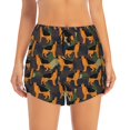 thumbnail image 4 of Lsque German Shepherd Dog Printed Women's Running Shorts with Liner Pockets,Elastic Quick Dry Workout Athletic Gym Yoga Shorts,Womens High Waist Shorts-Small, 4 of 9