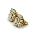thumbnail image 3 of 1.1 TCW Solid 18 Kt Gold SI Clarity HI Color Diamond Stud Earrings, 3 of 3