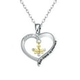 thumbnail image 3 of SDJMa Necklaces for Women, S925 Sterling Silver Heart Flower Bee Necklace Jewelry, Infinite Love Necklaces for Women,Two-tone Animal Pendant NecklaceNecklace Pendant Gifts for Mom Wife Girlfriend, 3 of 8