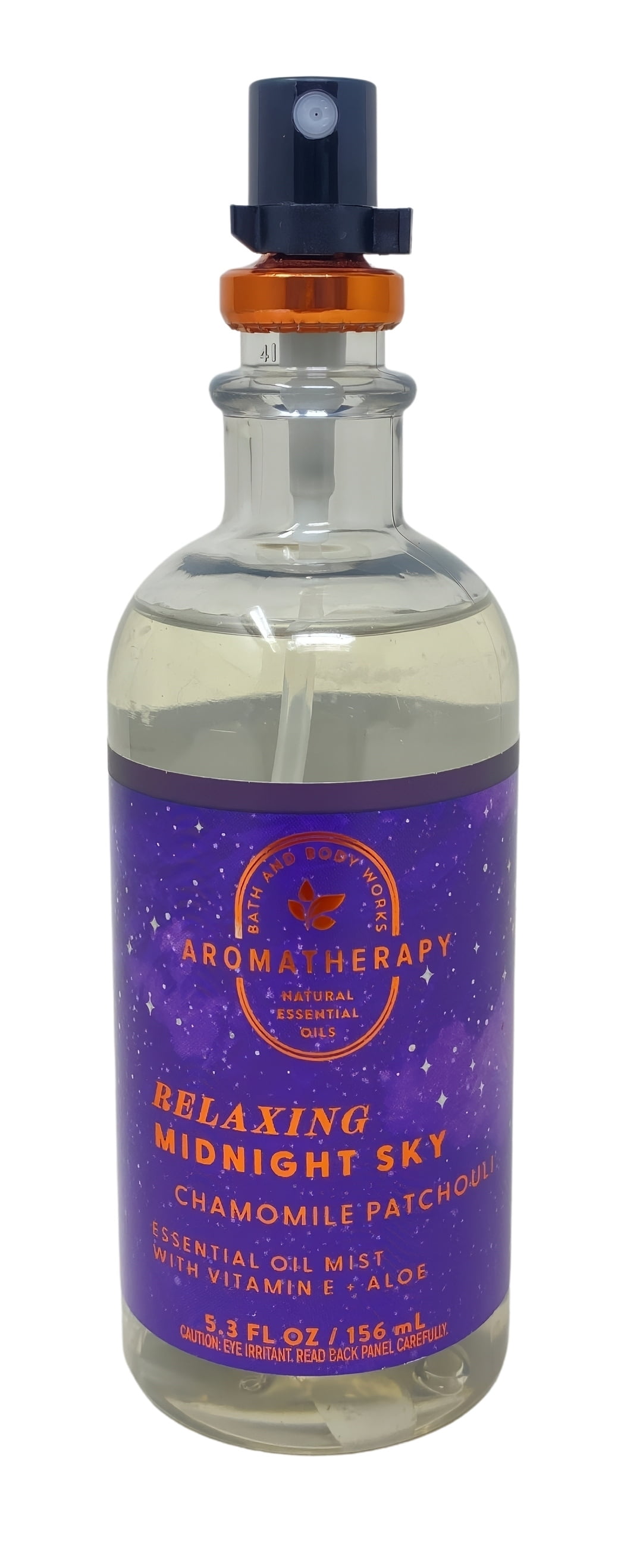 Bath & Body Works Aromatherapy Relaxing Midnight Sky Chamomile Patchouli 4 Essential Oil Mists with a Lavender Dream Bar Soap