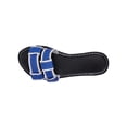 thumbnail image 1 of Sandalias de Deslizamiento de las Mujeres de Moda Dos Correas Sandalias Casuales con Cadena de Metal, Cómodos Zapatos de Fondo Plano para el Uso Al Aire Libre, 1 of 9