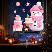 ChicYu Christmas Printed Christmas Tree Decoration Wall Stickers Removable Waterproof Statics Stickers Statics Design for Decorating Walls Windows or Cabinets