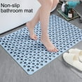 thumbnail image 2 of Naierhg Bath Mat Non-Slip Shower Carpet with Drainage Holes Strong Suction Cups Design Bathroom Mat for Home Green, 2 of 8